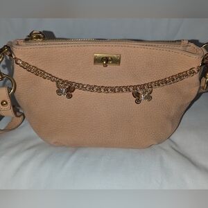 J. Crew Baby Bromton HoboTan Crossbody Bag with Chain Detail